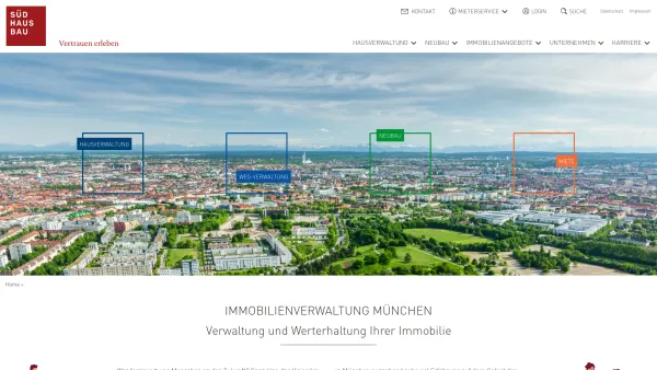 Website Screenshot: Ottmann GmbH & Co. Südhausbau KG - Immobilienverwaltung München Hausverwaltung WEG-Verwaltung Immobilienbewertung - Südhausbau - Date: 2023-06-20 10:40:34