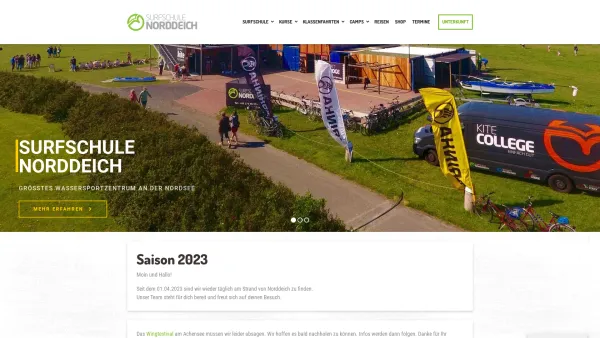 Website Screenshot: Surfschule Norddeich - Surfschule Norddeich - Date: 2023-06-20 10:42:29