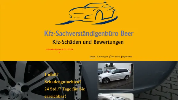Website Screenshot: Kfz-Sachverständigenbüro Marcus Beer - Home - Date: 2023-06-20 10:40:37