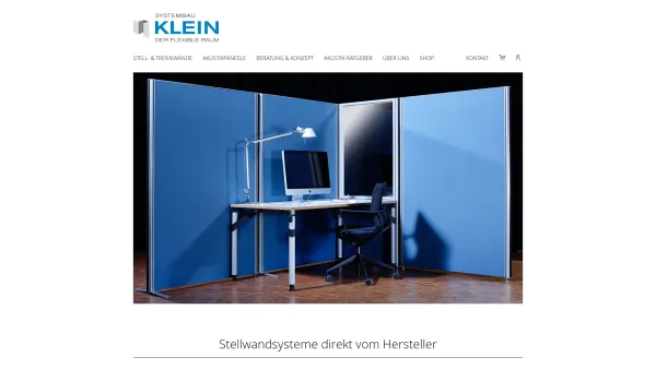 Website Screenshot: Bruno Klein Systembau GmbH - Stellwandsysteme und Mobile Trennwände direkt vom Hersteller - Date: 2023-06-20 10:42:31