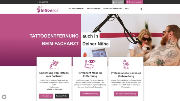 Website Screenshot: tattoolos Hellersdorf - Deine Spezialisten für Tattooentfernung | tattoolos® - Date: 2023-06-20 10:40:37