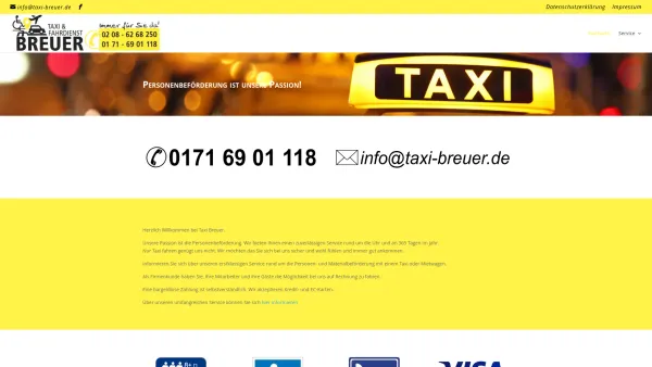 Website Screenshot: TAXI FLUGHAFENTRANSFER MAßMANN - Taxi Breuer | Personenbeförderung ist unsere Passion! - Date: 2023-06-20 10:40:37