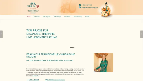 Website Screenshot: TCM-Praxis Shun Qi U. Weippert - TCM Praxis für Traditionelle Chinesische Medizin in Böblingen - Date: 2023-06-20 10:40:40
