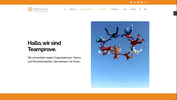 Website Screenshot: Teamprove GmbH - Teamprove | Organisationsberatung und Teamentwicklung - Date: 2023-06-20 10:40:40