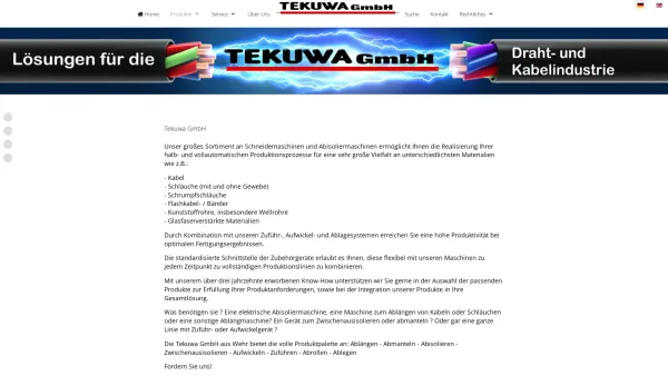 Website Screenshot: Tekuwa GmbH - Produkte - Date: 2023-06-20 10:40:40