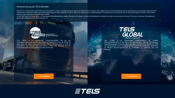 Website Screenshot: TRANSEUROPEAN LOGISTIC SERVICES LIMITED Transport nach Russland - Neustrukrurierung des TELS-Geschäfts - Date: 2023-06-20 10:40:40