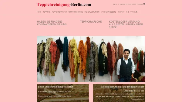 Website Screenshot: Teppichreinigung Berlin - Teppichreinigung-Berlin.com - TEPPICHE, TEPPICHREPARATUR und TEPPICHREINIGUNG in Berlin - Date: 2023-06-20 10:40:40