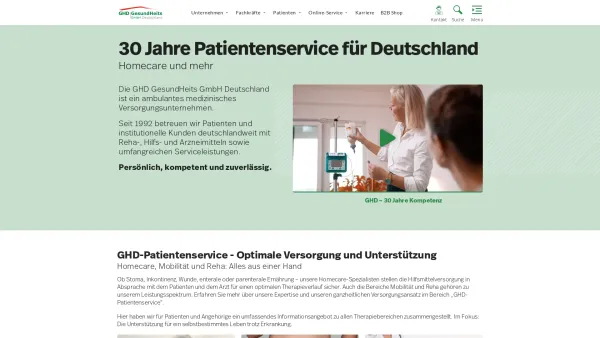 Website Screenshot: TEREMED Handelsgesellschaft mbH -  Für ein  besseres Leben - GHD GesundHeits GmbH Deutschland - Startseite - Date: 2023-06-20 10:40:40
