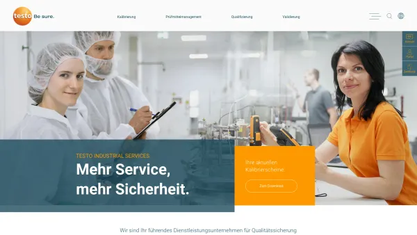 Website Screenshot: Testo industrial services GmbH - Testo Industrial Services GmbH - Date: 2023-06-20 10:40:40