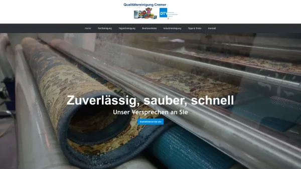 Website Screenshot: Textilreinigung Cremer - Start | Qualitätsreinigung Cremer | 68307 Mannheim - Date: 2023-06-20 10:40:40