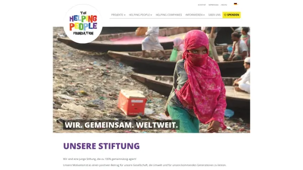 Website Screenshot: THE HELPING PEOPLE STIFTUNG - Unternehmensspenden - 100% Impact Spenden | THE-HELPING-PEOPLE - Date: 2023-06-20 10:42:31