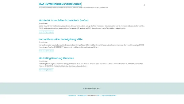 Website Screenshot: THOM Kreditausfall und Vermögenssicherung - Unternehmens Verzeichnis - Date: 2023-06-20 10:40:43