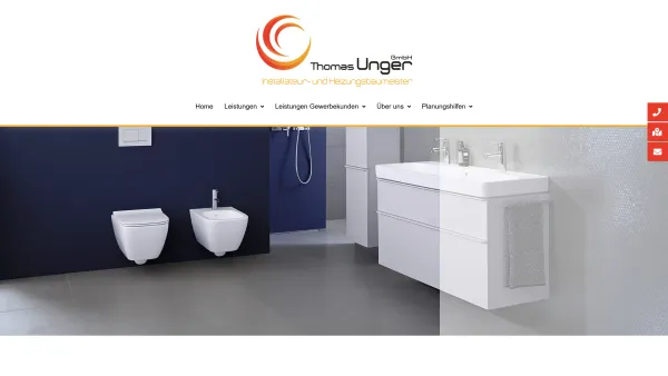 Website Screenshot: Thomas Unger Sanitär & Heizung GmbH Brühl - Thomas Unger GmbH - Heizung und Bad in Brühl - Date: 2023-06-20 10:40:43