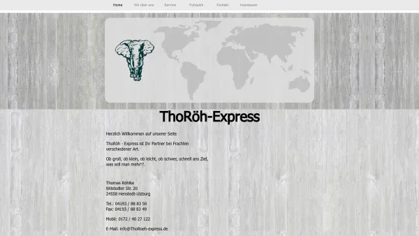 Website Screenshot: ThoRöh-Express - ThoRöh-Express - Date: 2023-06-20 10:40:43