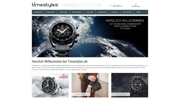 Website Screenshot: Timestyles.de - Timestyles.de - die Uhren Empfehlungsplattform im Netz - Date: 2023-06-20 10:42:31
