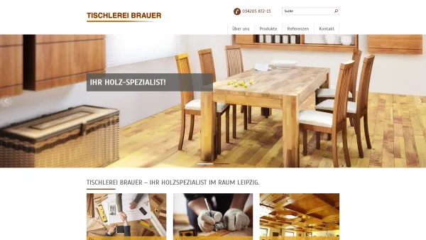 Website Screenshot: Tischlerei Brauer -  Da weiß man, dass  es passt! - Startseite | Tischlerei Tobias Brauer - Date: 2023-06-20 10:40:43