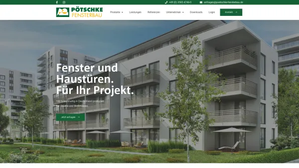 Website Screenshot: Tischlerei Pötschke GmbH - Pötschke Fensterbau | Tischlerei Pötschke GmbH - Date: 2023-06-20 10:40:43