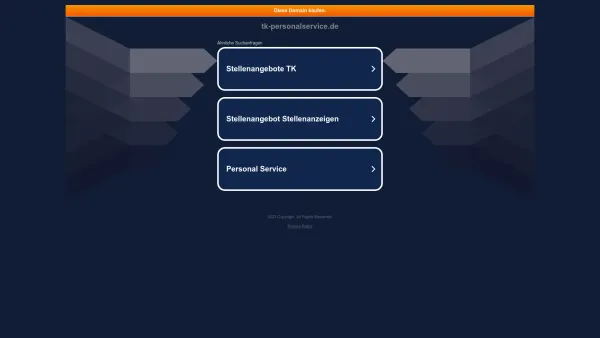 Website Screenshot: TK Personalservice GmbH - tk-personalservice.de - Date: 2023-06-20 10:40:43