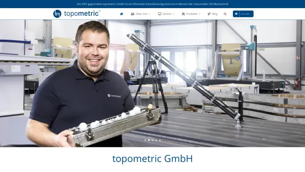 Website Screenshot: topometric GmbH - topometric • optische und taktile Mess­technik - Date: 2023-06-20 10:40:46