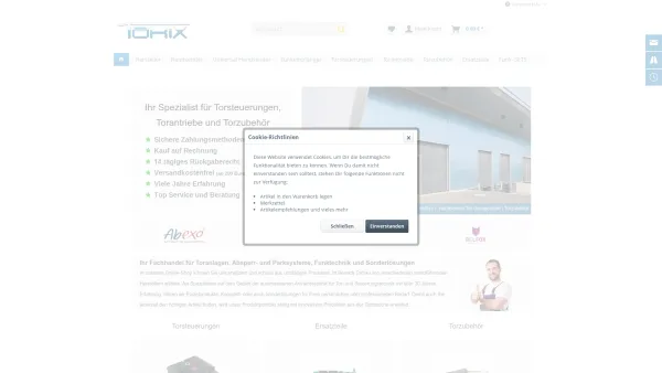 Website Screenshot: Torix Der Onlineshop für Torzubehör und Funktechnik - Torzubehör für Privat und Industrie | kompetenter Fachhandel | Torix.de - Date: 2023-06-20 10:42:31