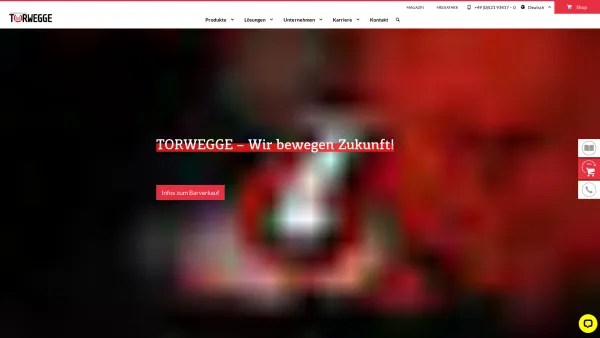 Website Screenshot: Torwegge GmbH & Co. KG -  Bewegung auf allen Ebenen - Wir bewegen Zukunft | Torwegge.de - Date: 2023-06-20 10:40:46