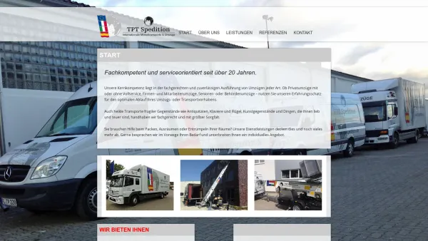 Website Screenshot: TPT Spedition e.K. - tpt-spedition Umzüge Möbeltransporte Rellingen bei Hamburg - Date: 2023-06-20 10:40:46