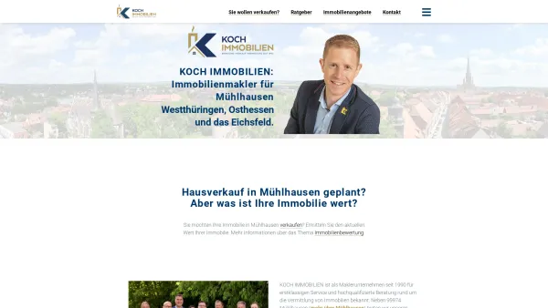 Website Screenshot: Koch Immobilien Mühlhausen - Immobilienmakler Mühlhausen | KOCH IMMOBILIEN - Date: 2023-06-20 10:42:31