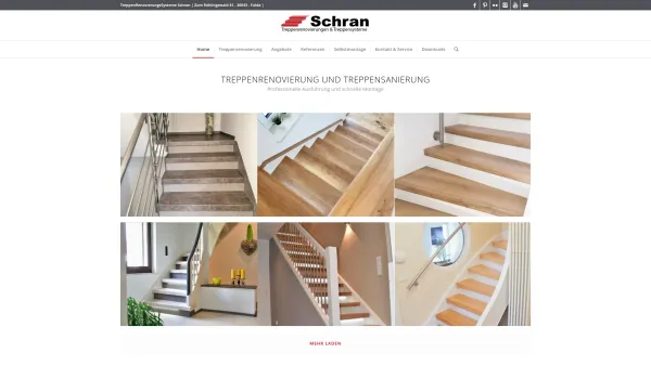 Website Screenshot: Schran Renovierungs Systeme - Treppenrenovierung | Treppensanierung Schran - Date: 2023-06-20 10:40:46