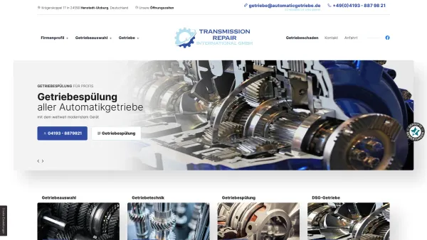 Website Screenshot: Transmission Repair International GmbH Wir sind für Sie da! - Transmission Repair International GmbH in Henstedt-Ulzburg - Date: 2023-06-20 10:40:46
