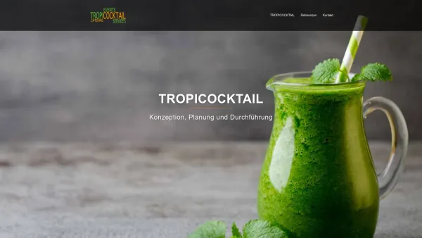 Website Screenshot: TROPICOCKTAIL
c/o hausCARD GROUP GmbH - Nicht nur Smoothies. - Date: 2023-06-20 10:40:46