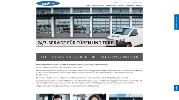 Website Screenshot: TST Tor-System-Technik GmbH - TST - Tor-System-Technik | Novoferm - Date: 2023-06-20 10:40:48