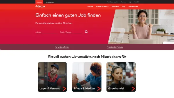 Website Screenshot: TUJA Zeitarbeit GmbH Geschäftsstelle Auerbach -  We will come tu ja! - Adecco Personaldienstleistungen | Jetzt mit neuen Jobs - Date: 2023-06-20 10:40:48