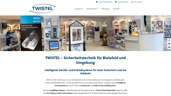 Website Screenshot: Twistel Schließtechnik - Sicherheit für Ihr Zuhause und Ihr Unternehmen | Twistel Schließtechnik - Date: 2023-06-20 10:40:48