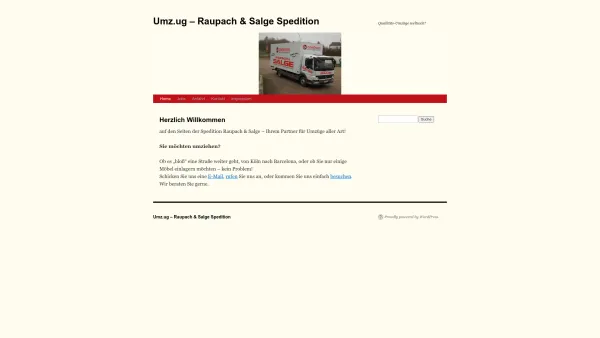 Website Screenshot: Raupach & Salge Speditions GmbH & Co. KG - Umz.ug – Raupach & Salge Spedition | Qualitäts-Umzüge weltweit! - Date: 2023-06-20 10:40:49