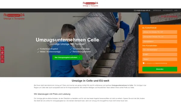 Website Screenshot: Umzüge Celle - Umzugsunternehmen Celle | Günstige Umzüge vom Fachmann - Date: 2023-06-20 10:42:31