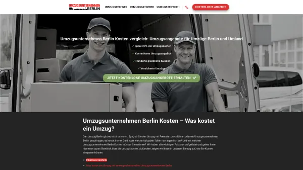 Website Screenshot: Wir, das Umzugsunternehmen-Berlin sind ein Familienunternehmen, die Ihren Schwerpunkt seit mehr als 6 Jahren, auf die Umzugsbranch - Umzugsunternehmen Berlin ? Die Nr. 1 für Umzüge Berlin - Date: 2023-06-20 10:42:31