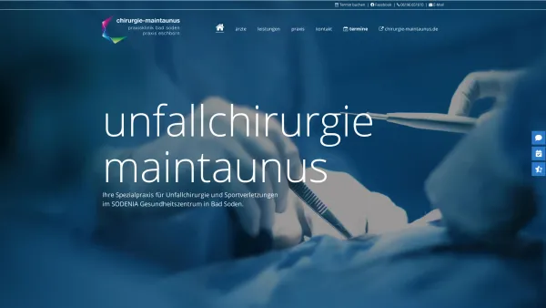 Website Screenshot: Facharztpraxis Chirurgie-Maintaunus - Unfallchirurg Bad Soden | Dr. Riediger & Hirschberger - Date: 2023-06-20 10:42:31