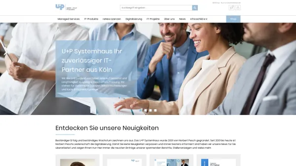 Website Screenshot: U + P Systemhaus GmbH -  Mobile und digitale  IT-Lösungen - U+P Systemhaus Online-Shop - Date: 2023-06-20 10:40:51