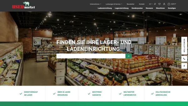 Website Screenshot: USEDmarket GmbH -  Ihr Marktplatz für gebrauchte  Maschinen und Einrichtungen! - USEDmarket - Date: 2023-06-20 10:40:51