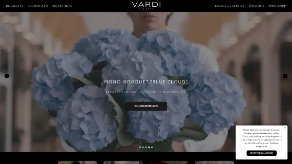 Website Screenshot: Vardi flowers - Blumen Bestellen Online Lieferung| VARDI FLOWERS in Düsseldorf - Date: 2023-06-20 10:42:31