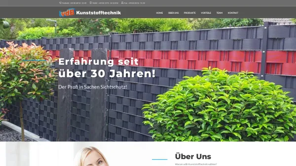 Website Screenshot: vdB Kunststofftechnik - Home | VDB-Kunststofftechnik - Date: 2023-06-20 10:42:31