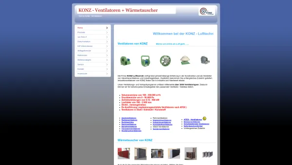 Website Screenshot: BIV-Ventilatoren - KONZ Ventilatoren - Date: 2023-06-20 10:40:51