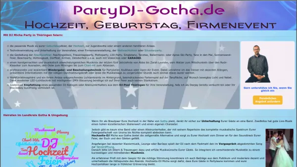 Website Screenshot: Disco 84 Unterhaltung nach Maß en masse. - » Party-DJ für Feier, Geburtstag, Hochzeit & Event in Thüringen « - Date: 2023-06-20 10:40:51