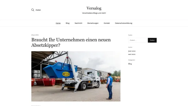 Website Screenshot: VERSALOG GmbH & Co. KG - Versalog - Verschiedene Blogs und mehr! - Date: 2023-06-20 10:40:54