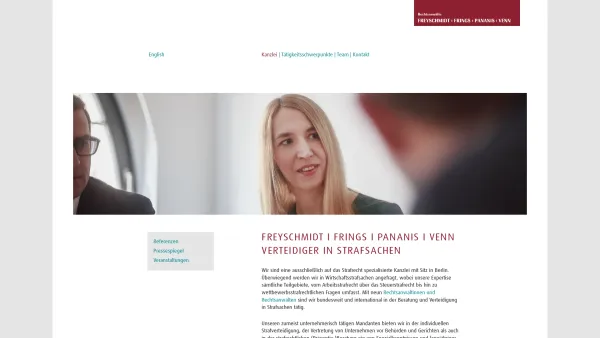 Website Screenshot: BÄRLEIN FREYSCHMIDT FRINGS PANANIS VENN - Strafrecht Kanzlei Berlin: Freyschmidt Frings Pananis Venn | FFPV - Date: 2023-06-20 10:40:54