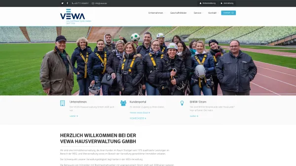Website Screenshot: VEWA-Hausverwaltungs GmbH - VEWA Hausverwaltung GmbH - Ihre Hausverwaltung in Stuttgart - Date: 2023-06-20 10:40:54