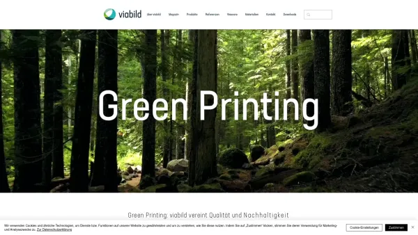 Website Screenshot: VIABILD GmbH - viabild GmbH | Green Printing | Großformatiger Digitaldruck | Deutschland - Date: 2023-06-20 10:40:54