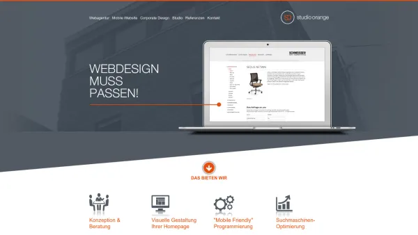 Website Screenshot: Studio Orange Daniel T. Blum - Homepage erstellen, Website erstellen, Webagentur / Studio Orange Webagentur - Date: 2023-06-20 10:40:54