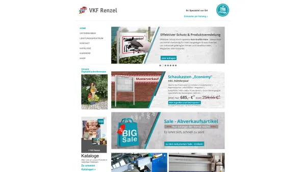 Website Screenshot: VKF Renzel GmbH -  Ihr aktiver Verkaufsberater  für angewandte Verkaufsförderung - VKF Renzel GmbH - Ihr Partner für Verkaufsförderung, Werbung, Displays und Ladenausstattung - Date: 2023-06-20 10:40:54