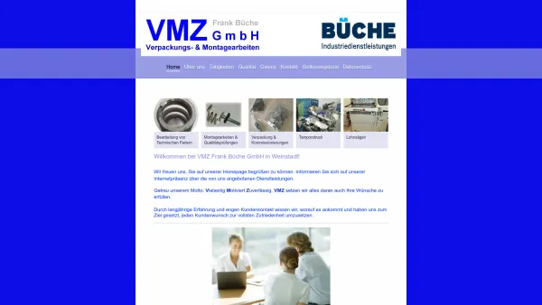 Website Screenshot: Büche Verpackungs.- und Montagezentrum - VMZ Frank Büche GmbH - Date: 2023-06-20 10:40:54